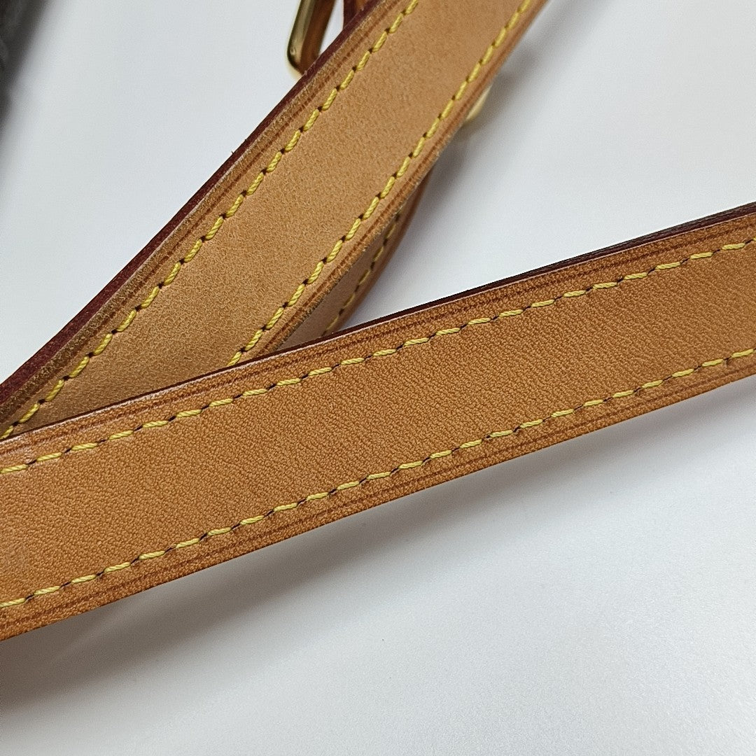 MENILMONTANT PM Monogram Coated Canvas Brown