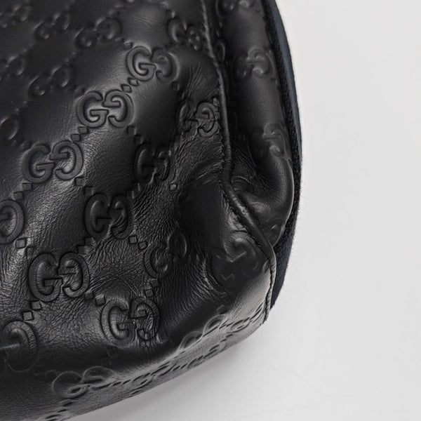 Monogram Calfskin Shoulder Bag Black