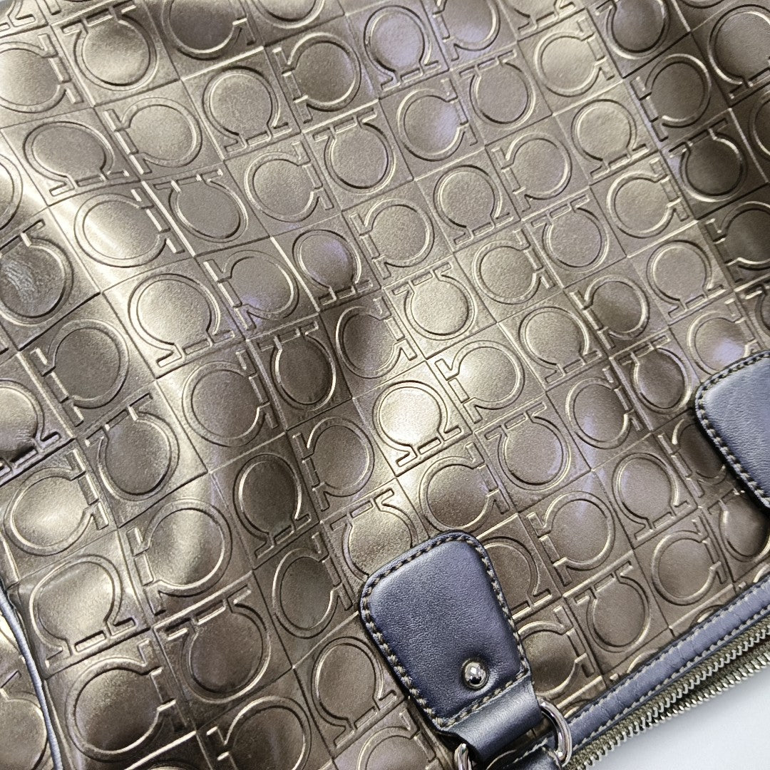 Gancini Calfskin Beige