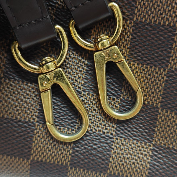 NORMANDY Damier Ebene Coated Canvas Brown