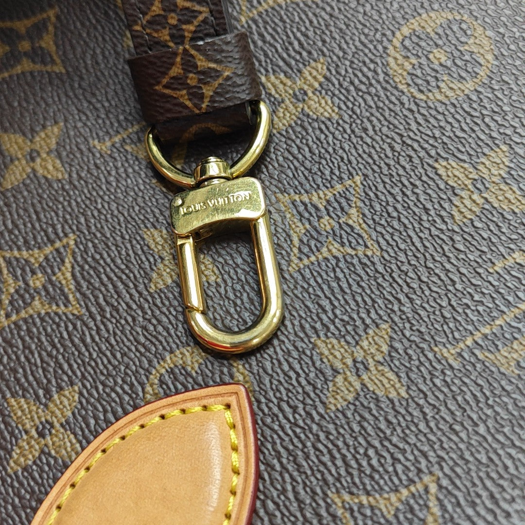 SAC PLAT BB Monogram Coated Canvas Brown