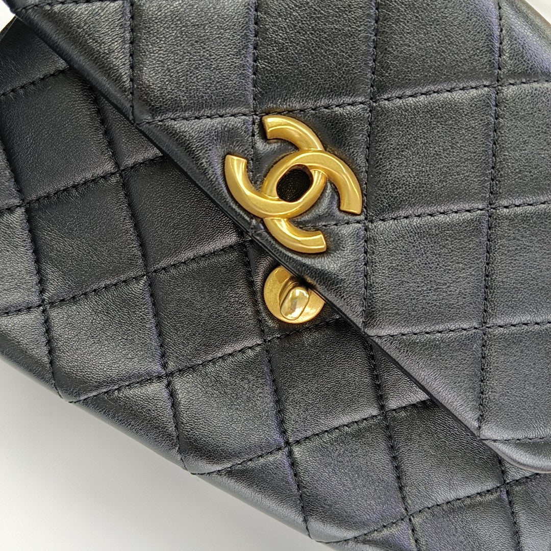 Quilted Lambskin Small Black