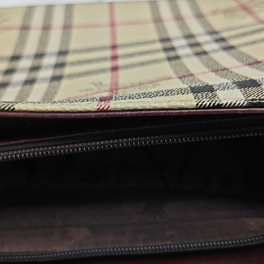 Coated Canvas Tote Bag Beige