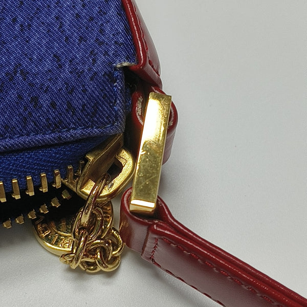 Fabric Shoulder Bag Blue