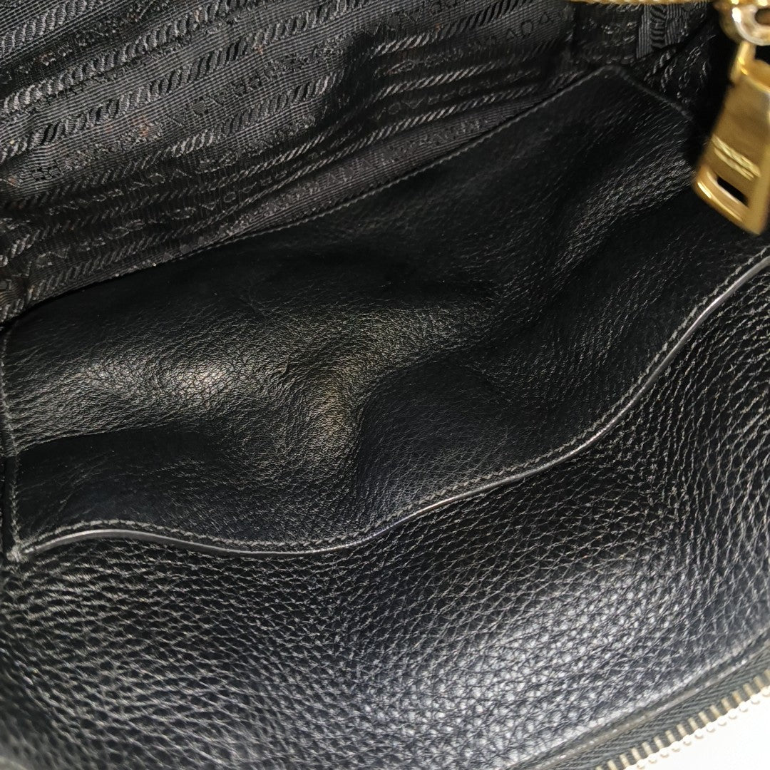 Calfskin Tote Bag Large Black