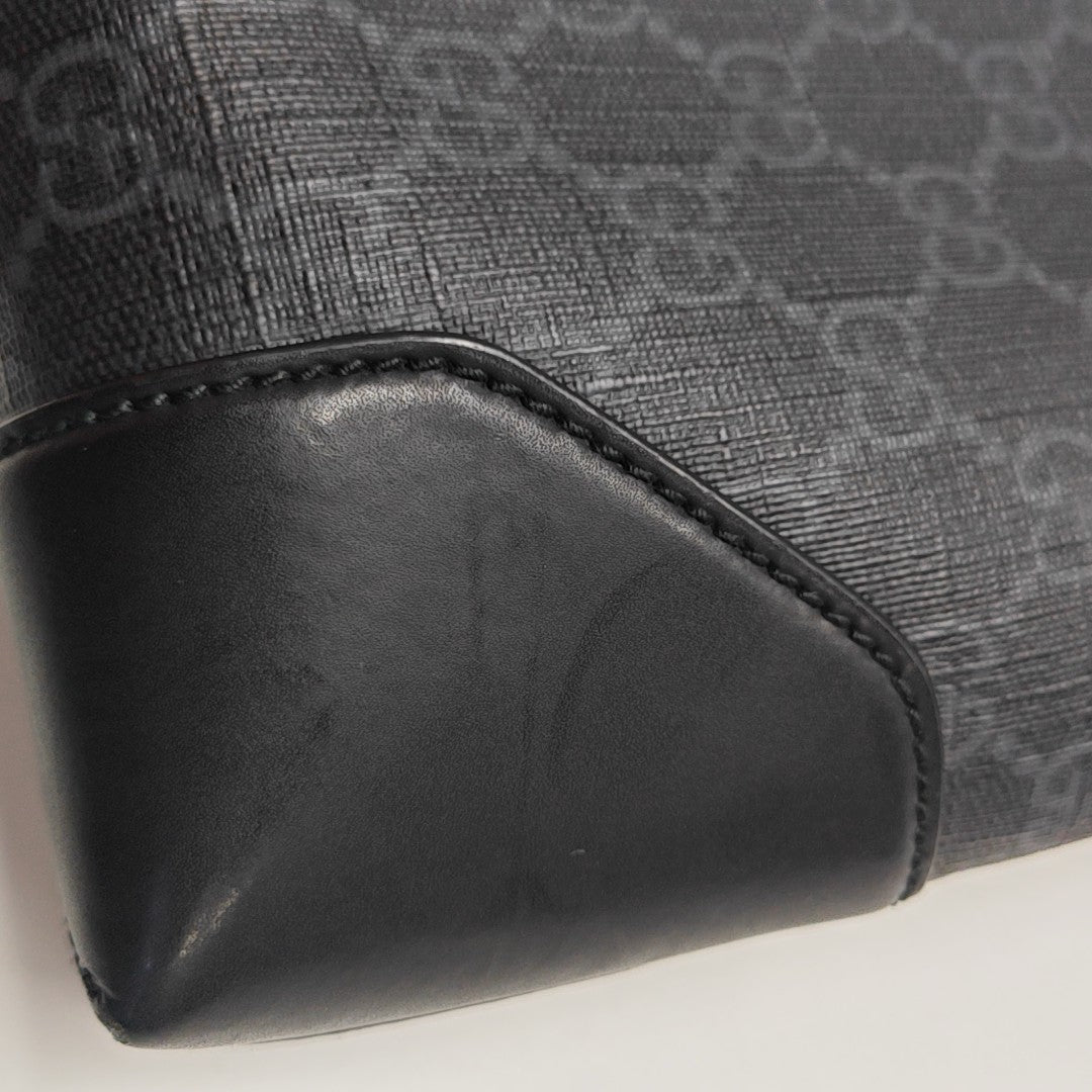 Ophidia Large Monogram Coated Canvas Gray