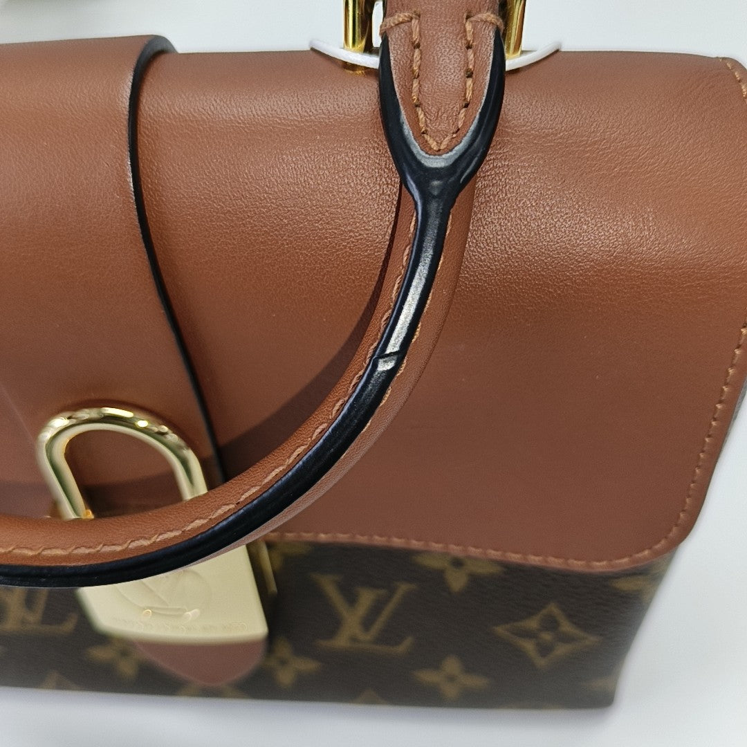 LOCKY BB Monogram Coated Canvas Brown