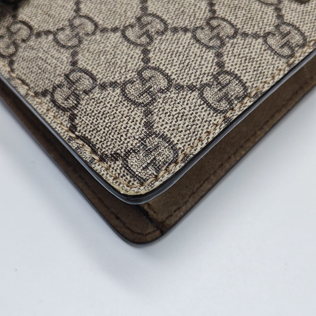 Dionysus Mini Monogram Coated Canvas Beige
