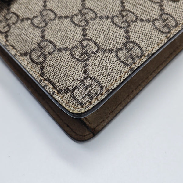Dionysus Mini Monogram Coated Canvas Beige