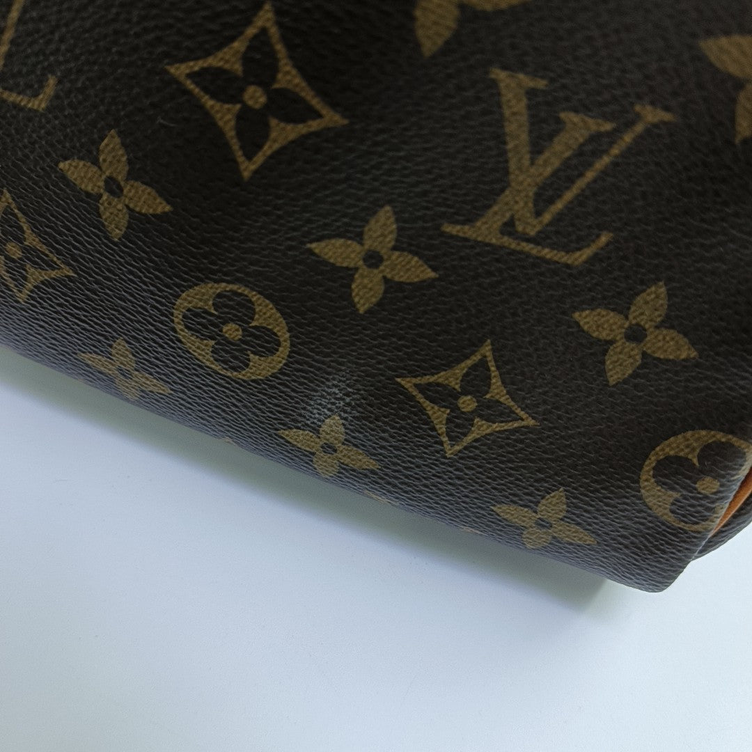 SPEEDY 25 Monogram Coated Canvas Brown