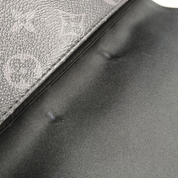 SAUMUR Monogram Coated Canvas Black