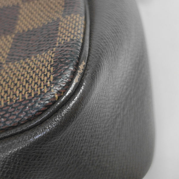 TROUSSE MAKE UP Damier Ebene Coated Canvas Brown