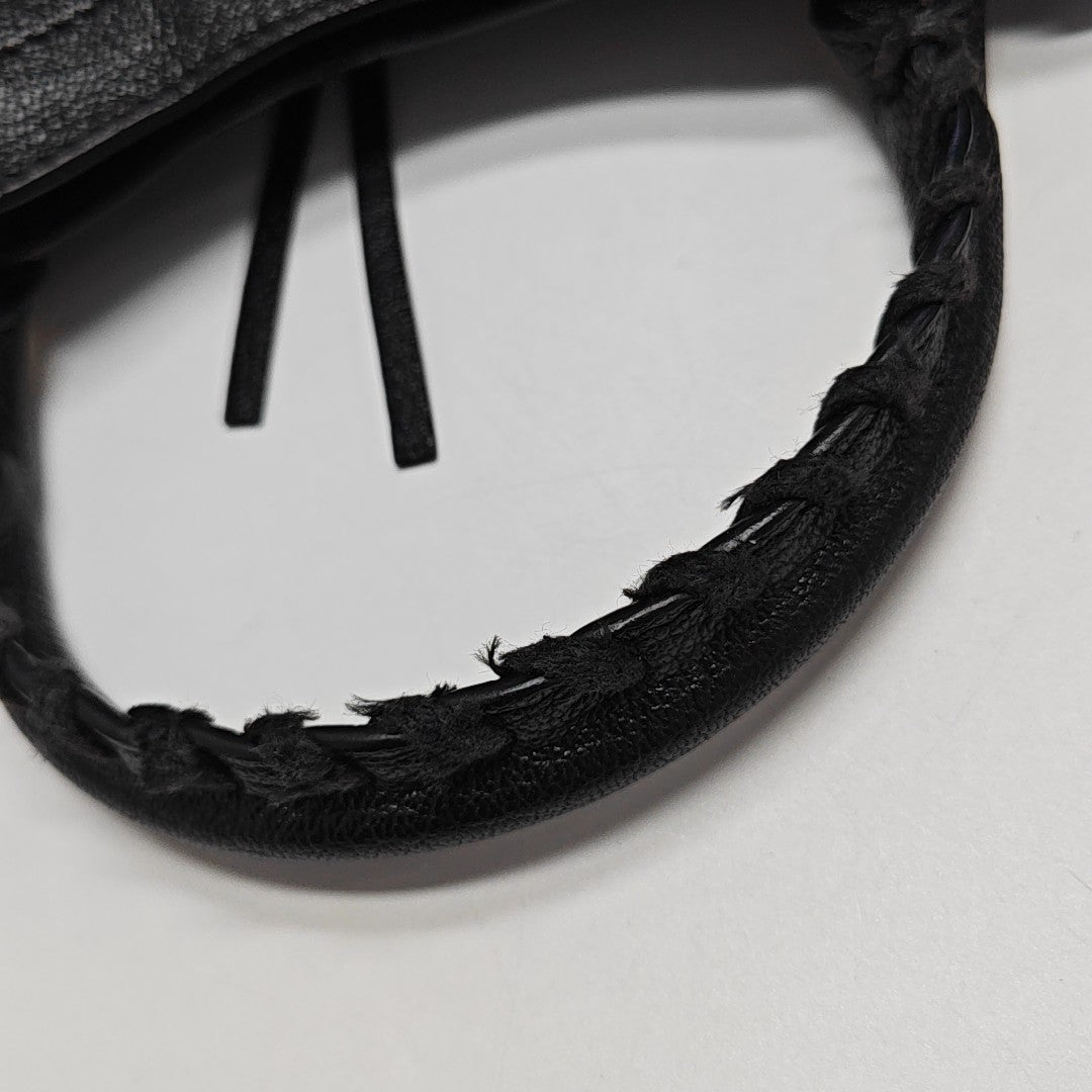 Classic Metallic Edge City Mini Lambskin Black
