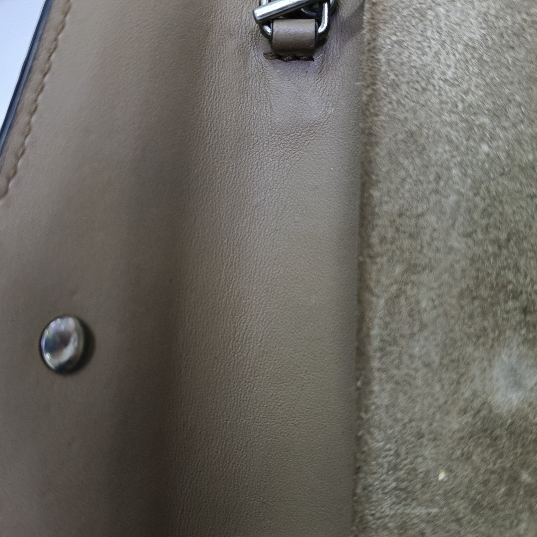Dionysus Super Mini Monogram Coated Canvas Beige