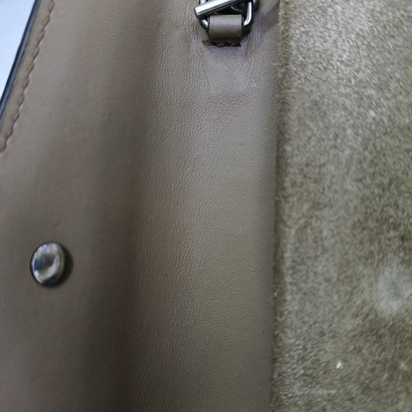 Dionysus Super Mini Monogram Coated Canvas Beige