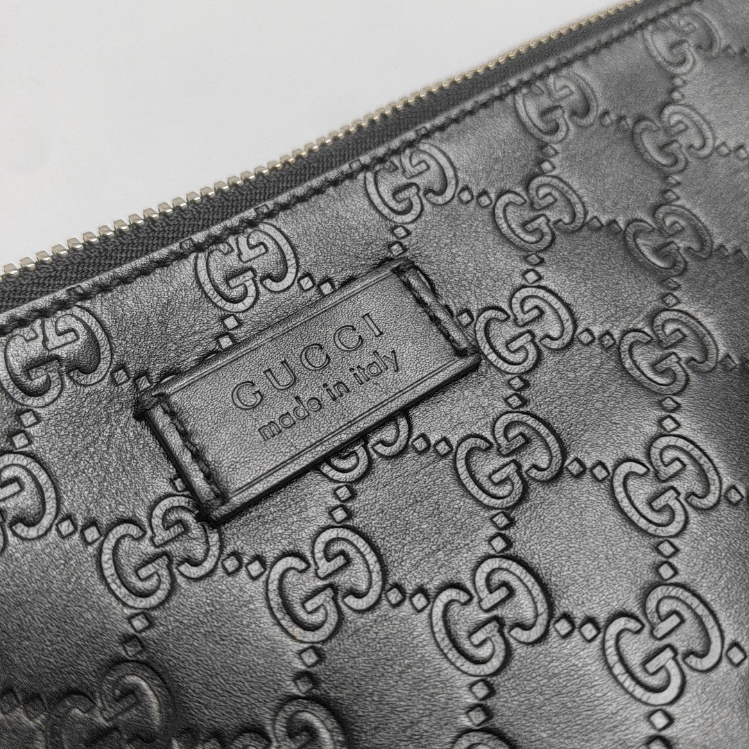 Signature Monogram Calfskin Black
