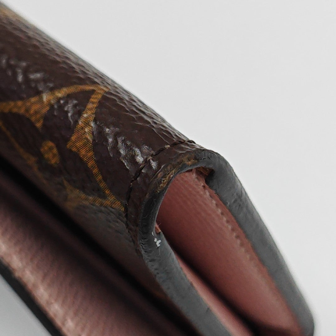 ROSALIE Monogram Coated Canvas Brown Card Holder