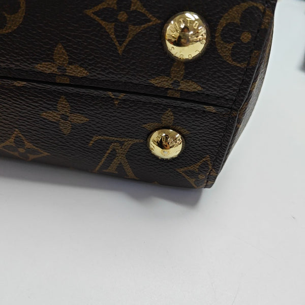 CLUNY Monogram Coated Canvas Brown
