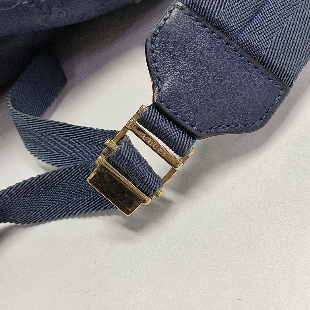Signature Monogram Calfskin Blue