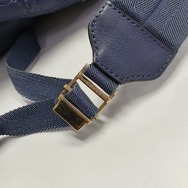 Signature Monogram Calfskin Blue