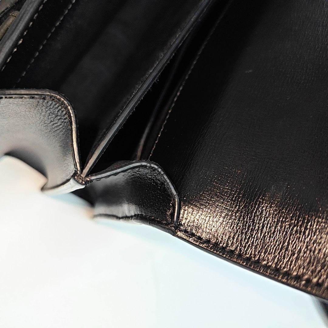 SUNSET Medium Calfskin Black