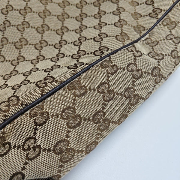 Monogram Canvas Crossbody Bag Beige