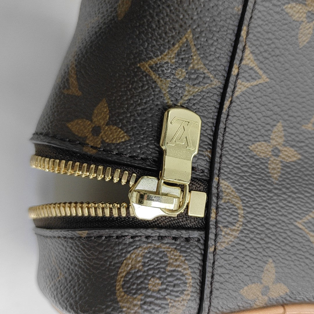 NICE Super Mini Monogram Coated Canvas Brown