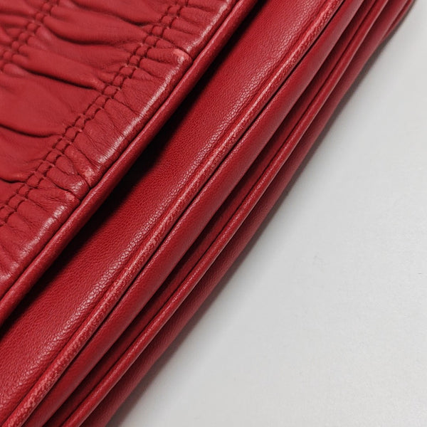 Mini Bag Quilted Lambskin Red