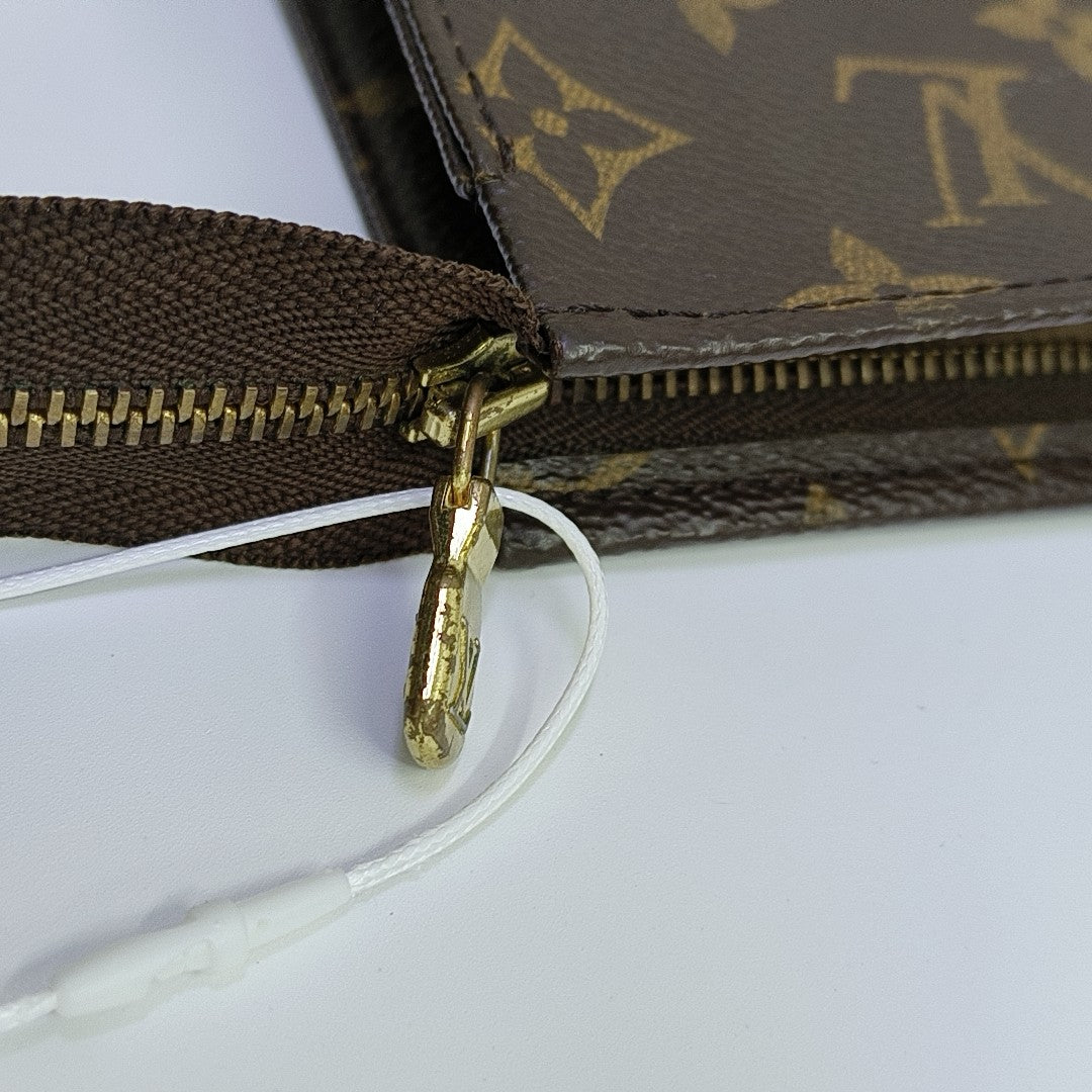 TOILET POCKET 26 Monogram Coated Canvas Brown