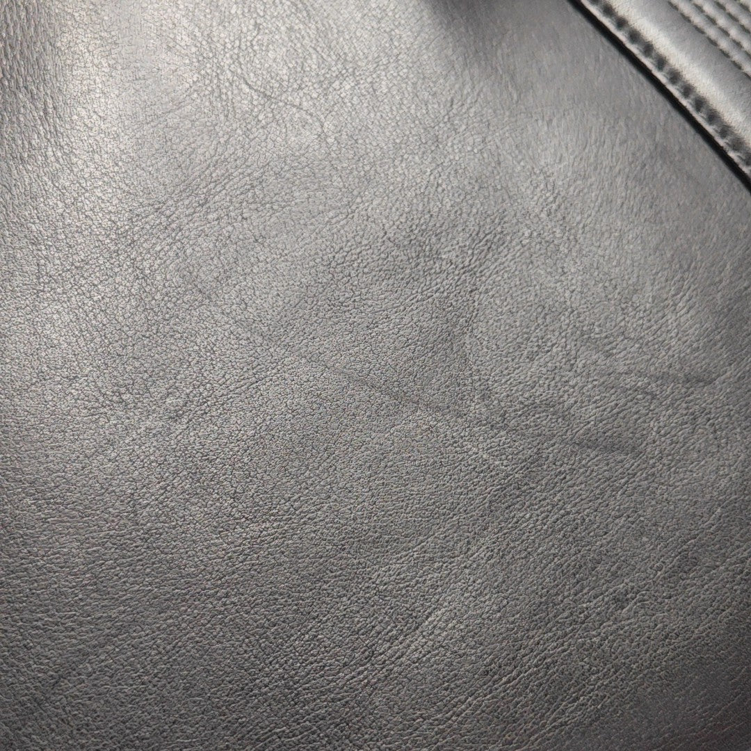 Calfskin Top Handle Bag Black