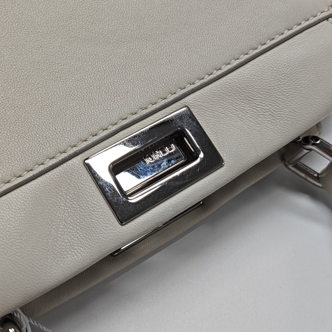 Peekaboo Mini Calfskin White