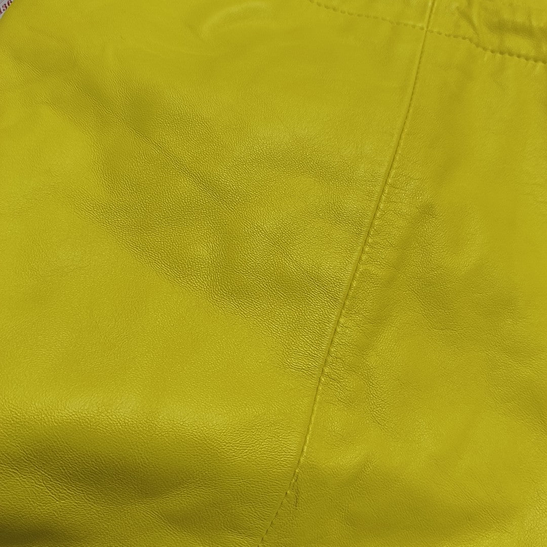 CRYSTAL POUCH Small Lambskin Yellow