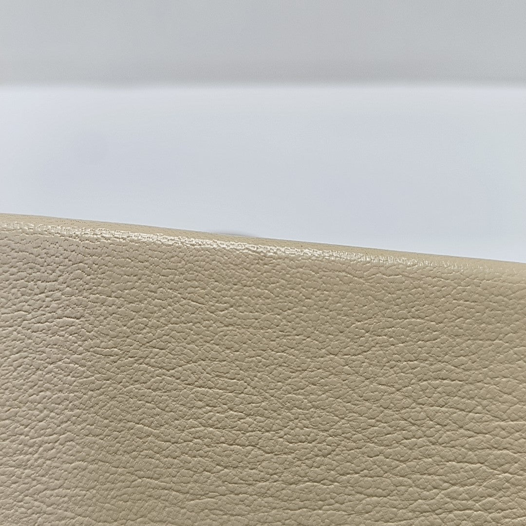 Calfskin Top Handle Bag Beige