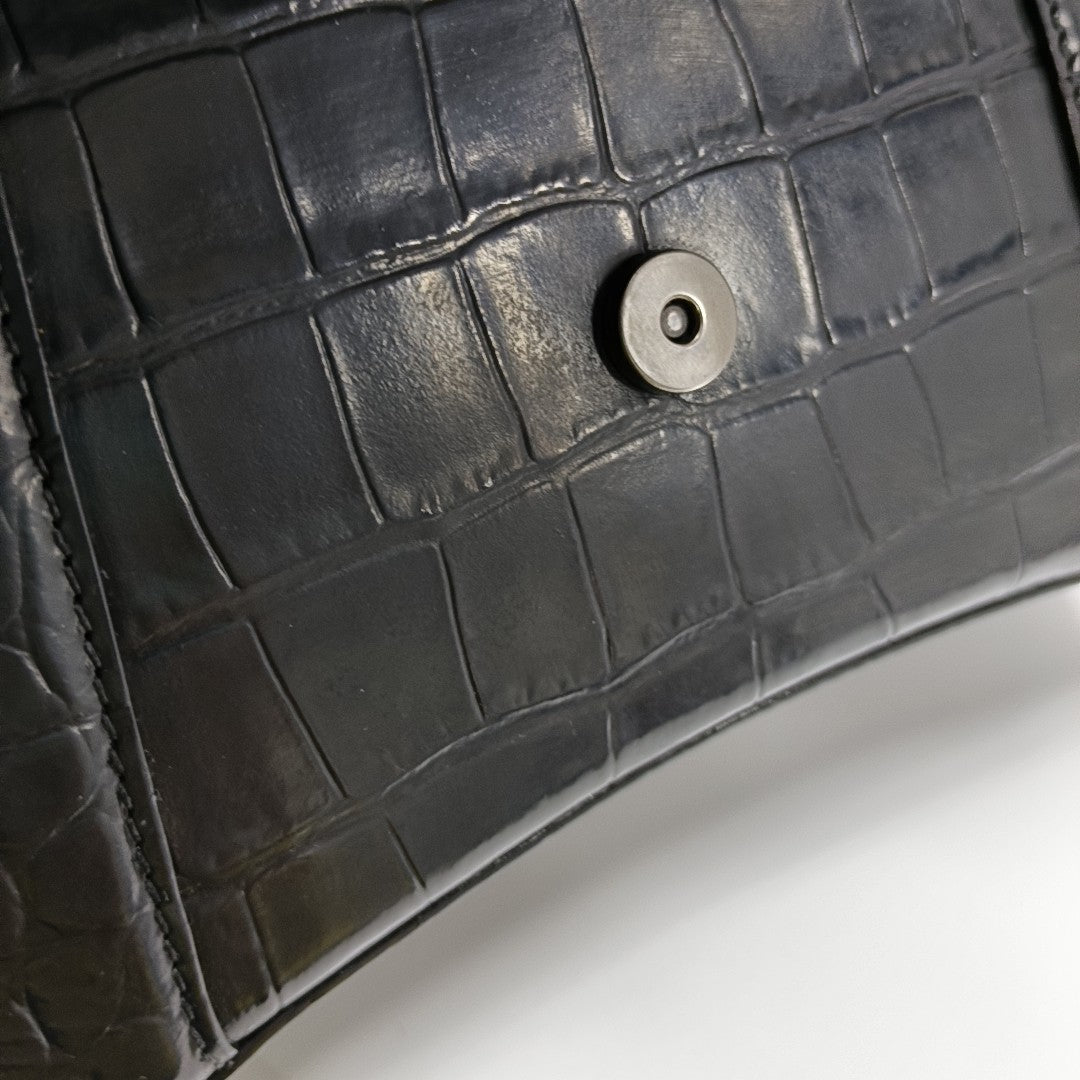 Hourglass S Calfskin Black