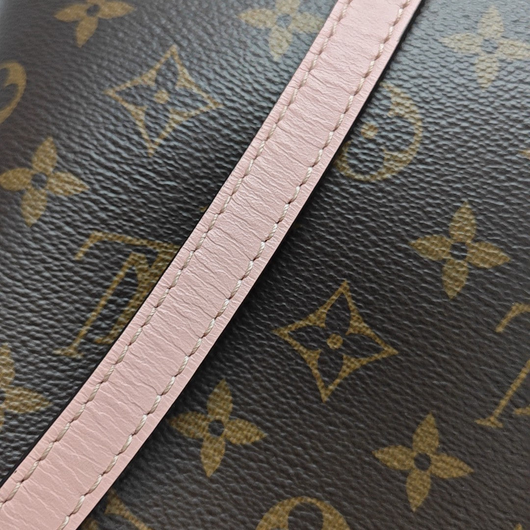 NÉONOÉ MM Monogram Coated Canvas Brown