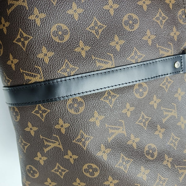 KEEPALL 45 Monogram Coated Canvas Brown