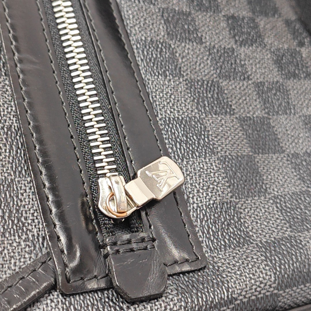 DANIEL Damier Graphite Coated Canvas Gray