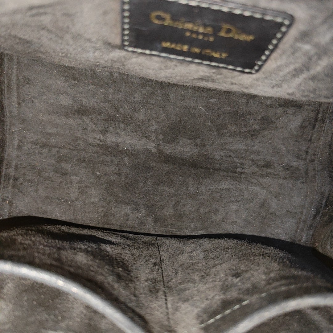 Book Tote Small Cannage Calfskin Black