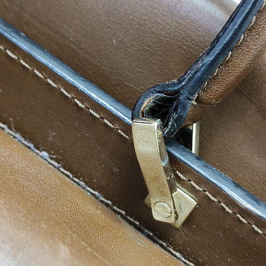 Leather Shoulder Bag Brown