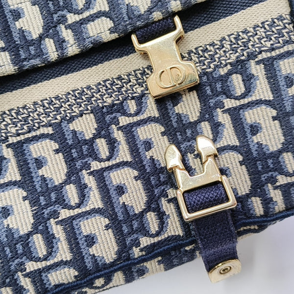 Diorcamp Small Oblique Canvas Blue