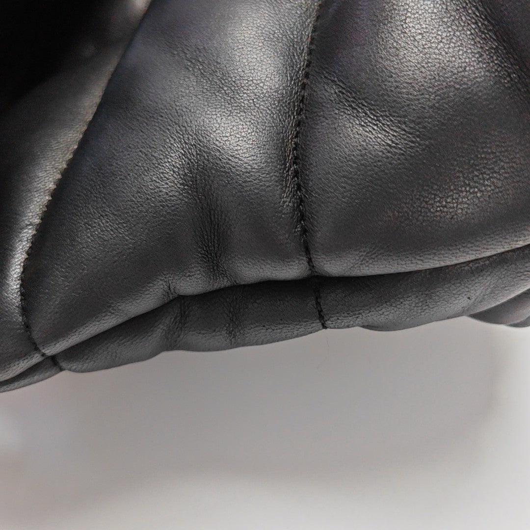 PUFFER Small Quilted Lambskin Black
