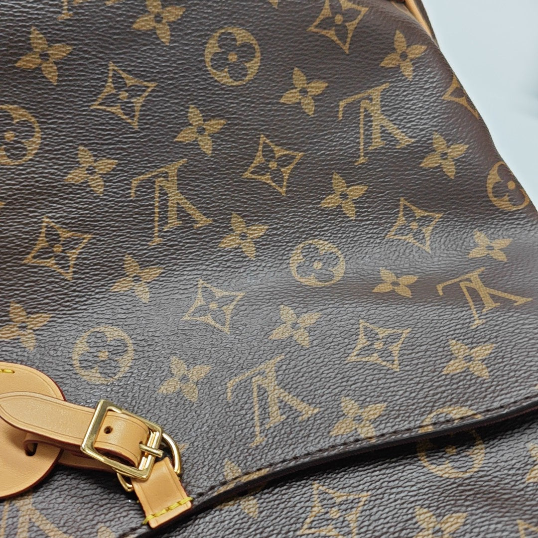 ODEON MM Monogram Coated Canvas Brown