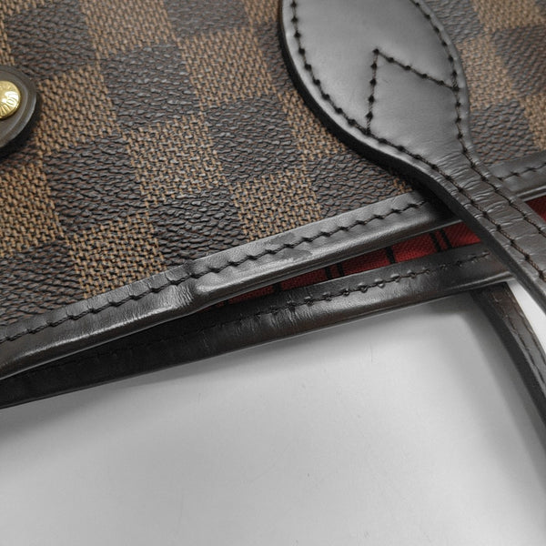 NEVERFULL MM Damier Ebene Coated Canvas Brown