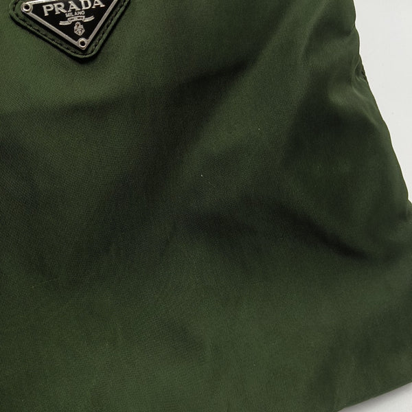 Nylon Top Handle Bag Green