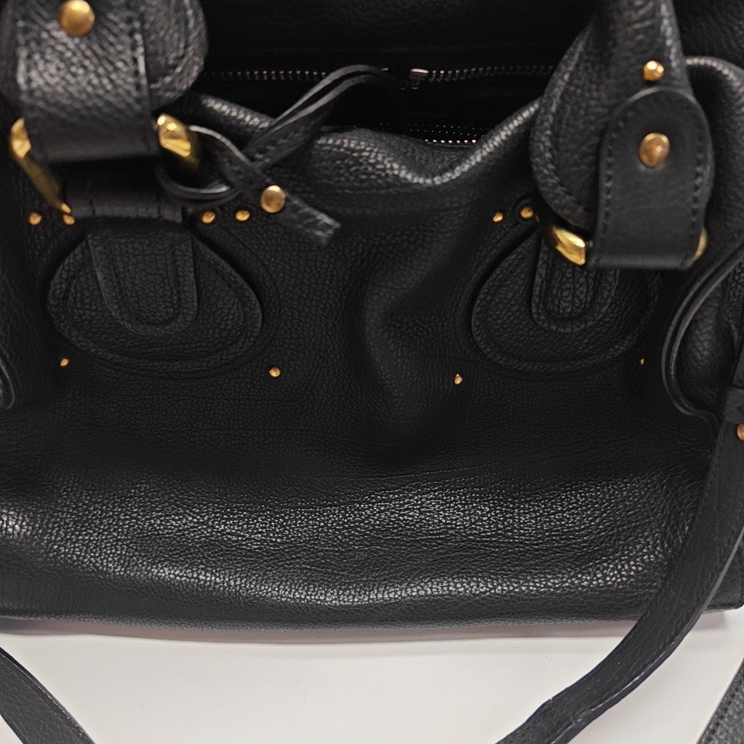 Calfskin Shoulder Bag Black