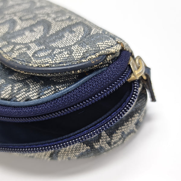 Saddle Mini Oblique Canvas Blue