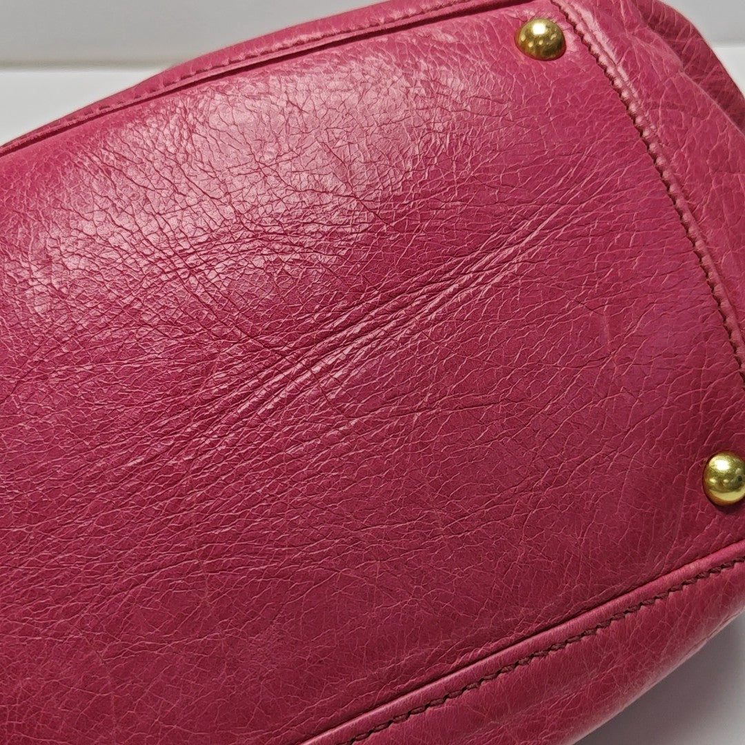 Miu Coffer Calfskin Red