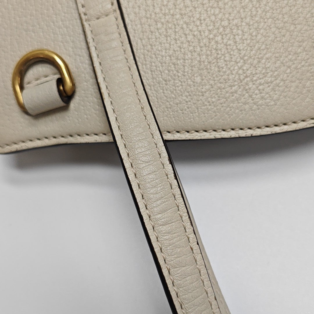 Sylvie Medium Calfskin Beige