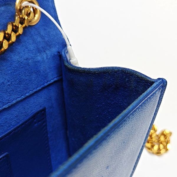 Authenticated pre-owned  KATE Mini Calfskin Blue - Shoulder Bag at Looply
