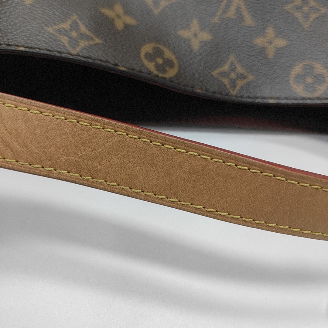 ALL IN BB Monogram Coated Canvas Brown